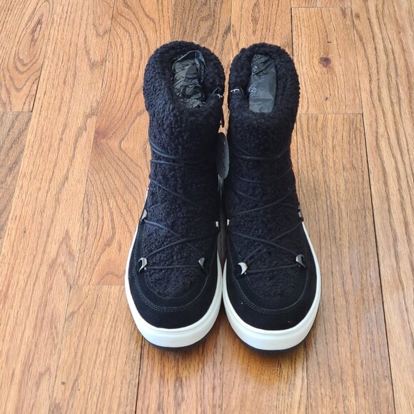 Blondo Sanity Black Waterproof Suede Faux Fur Winter Snow Boots Women Bootie 10 - Picture 5 of 14